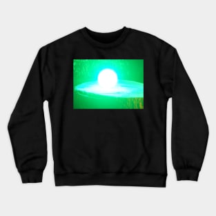 Enchanted Glowing Green Sphere Crewneck Sweatshirt